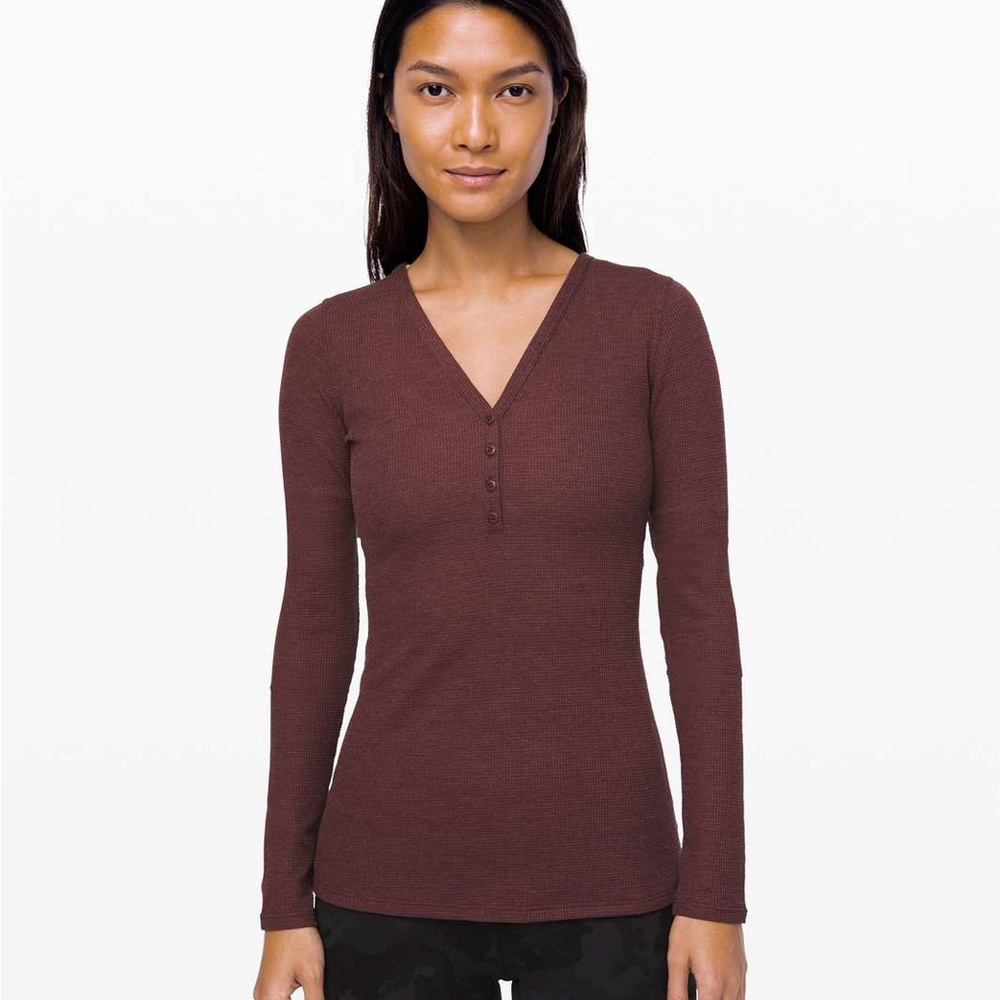 Lululemon Close Call Henley Long Sleeve